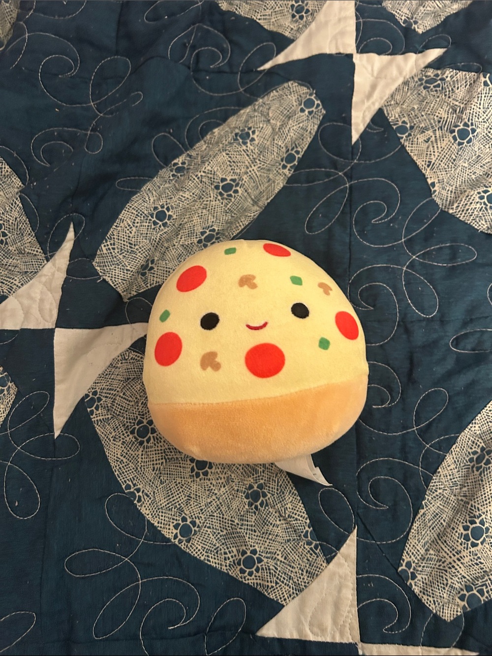 Mini Squishmallow Plush Pizza Slice Soft Toy - Yellow